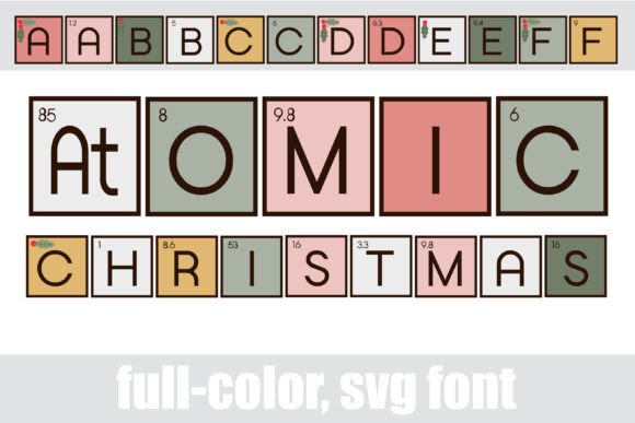 Atomic Christmas Font for Business
