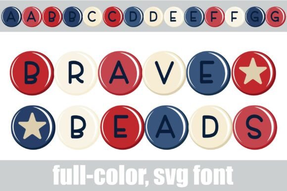 Brave Beads Font for Editorial Design