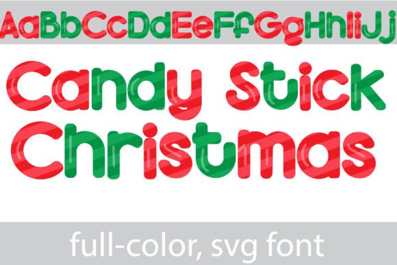 Candy Stick X-mas Font