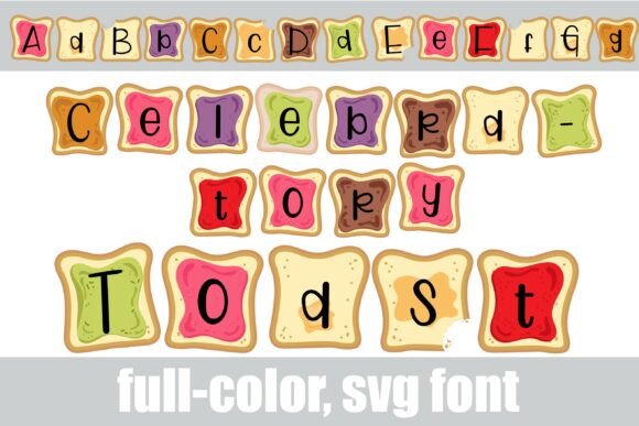 Celebratory Toast: A Colorful Font for Creative Brands