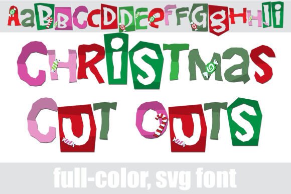 Christmas Cut Outs Font Review