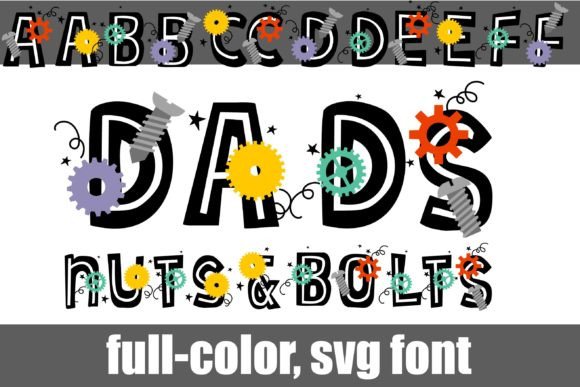 Dad's Nuts and Bolts: A Mechanical Typeface for Editorial Design