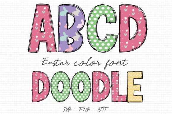 Easter Alpha Font for Web Design