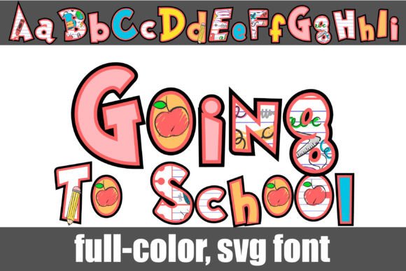 Going to School: A Colorful Typeface for Creative Branding