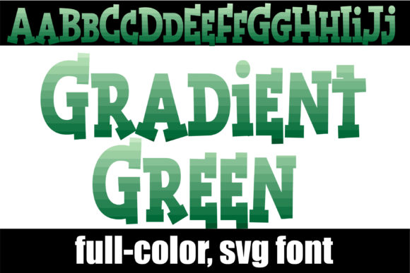 Gradient Green Font for Business