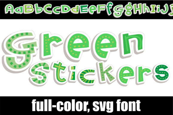 Green Stickers Font Review