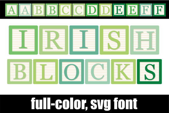 Irish Blocks: A Color Font for Creative Expression