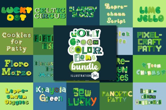 Jolly Green Color Font for Web Design