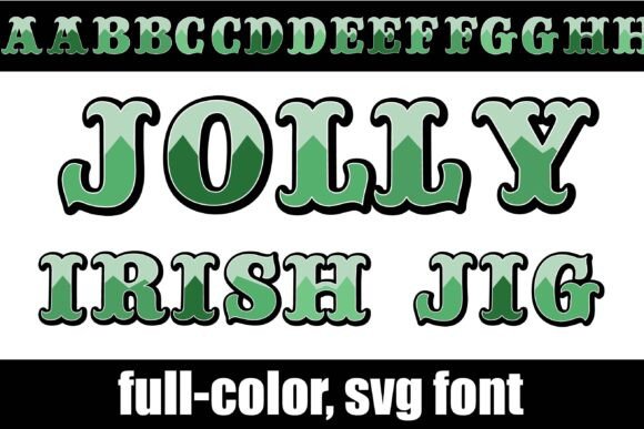Jolly Irish Jig: A Colorful Font for Creative Projects