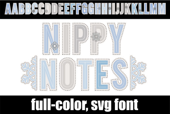 Nippy Notes: A Winter-Color Font for Creative Branding