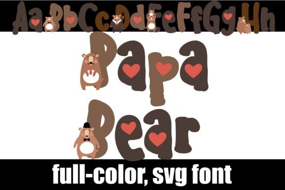 Papa Bear Font: A Warm and Colorful Typeface for Creative Makers