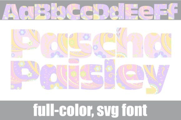 Pascha Paisley Font for Creative Marketing