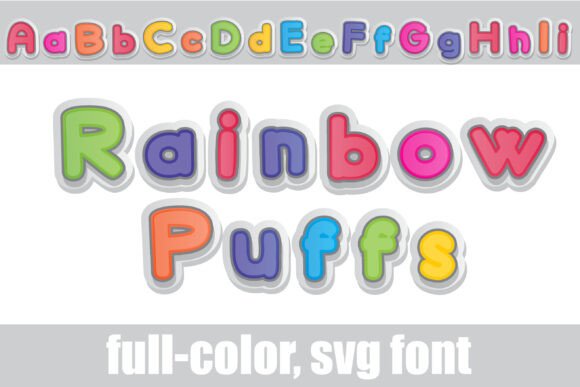 Rainbow Puffs: A Colorful Font for Impactful Campaigns