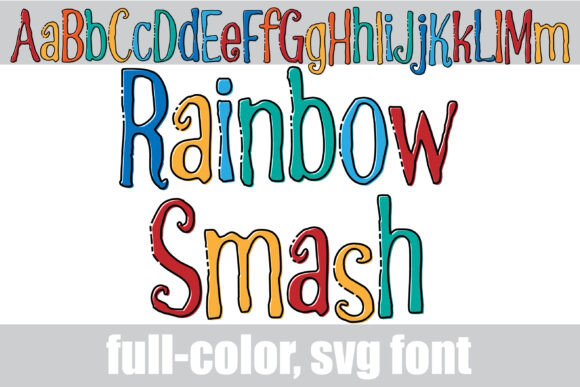 Rainbow Smash Font: Bold and Bright