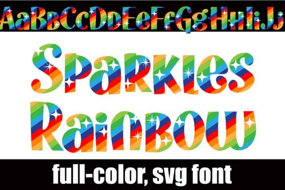 Sparkles Rainbow Font Review