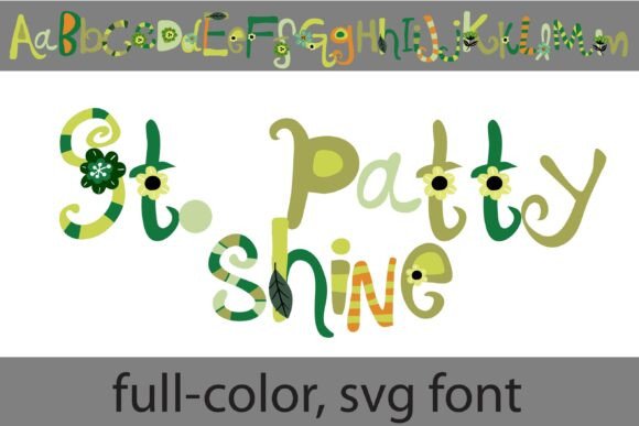 St. Patty Shine: A Color Font with Green Charm