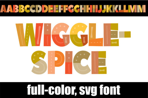 Wigglespice: A Colorful Font for Creative Projects