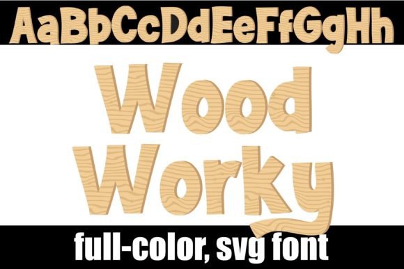 Wood Worky: A Warm, Rustic Font for Creative Projects